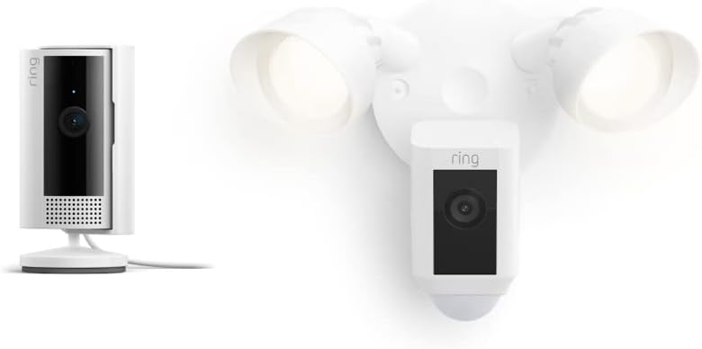 Ring Floodlight Cam 户外安装效果